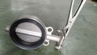 Van bướm inox cao su tay gạt