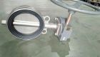 Van bướm inox cao su tay quay