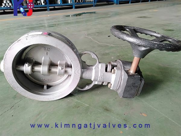 Van bướm thép kim loại tay quay