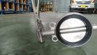 Van bướm inox cao su tay gạt