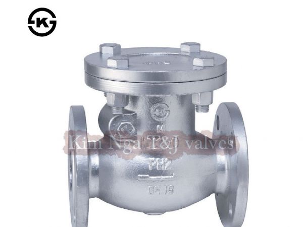 Van 1 chiều thép mặt bích 10K