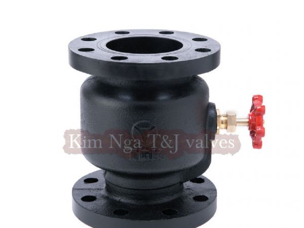 Van 1 chiều lò xo gang mặt bích 10k