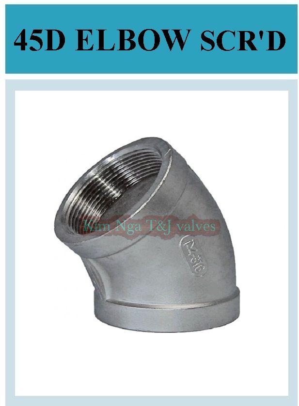 Lơi ren inox 45 độ