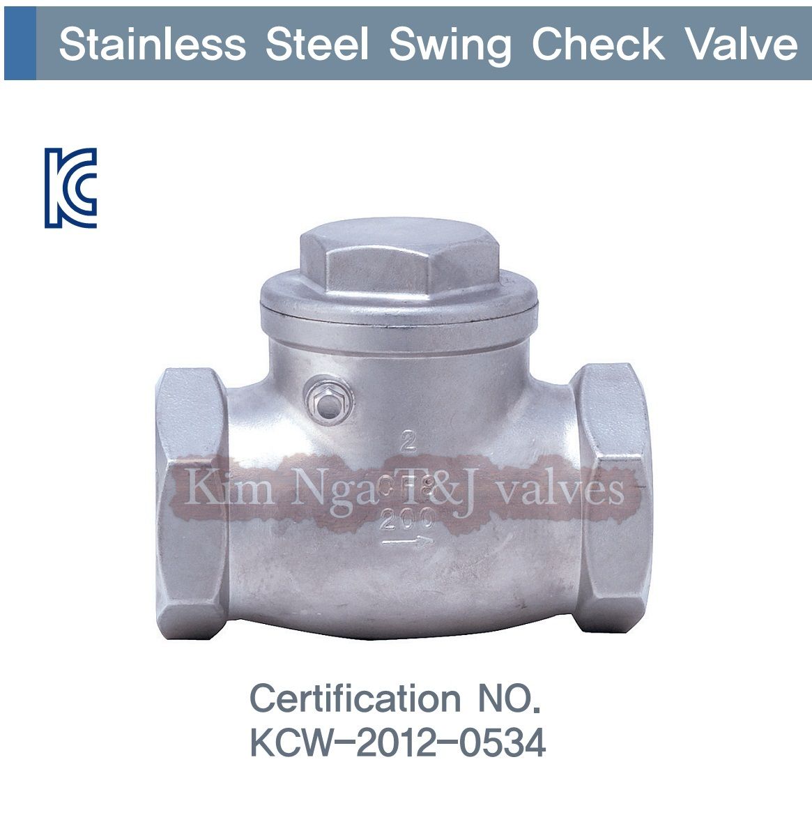 Van 1 chiều inox 394 ren 10k