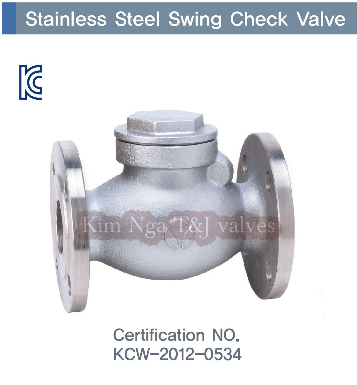 Van 1 chiều inox 304 mặt bích JIS 10k