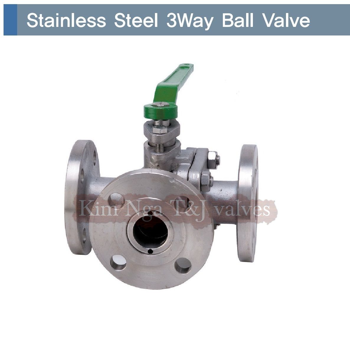 Van bi 3 ngã inox mặt bích 10K